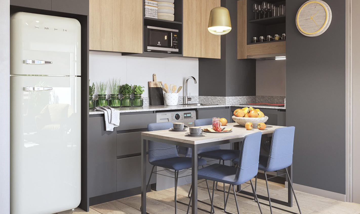 Render cocina y comedor Altanova Macul